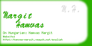 margit hamvas business card